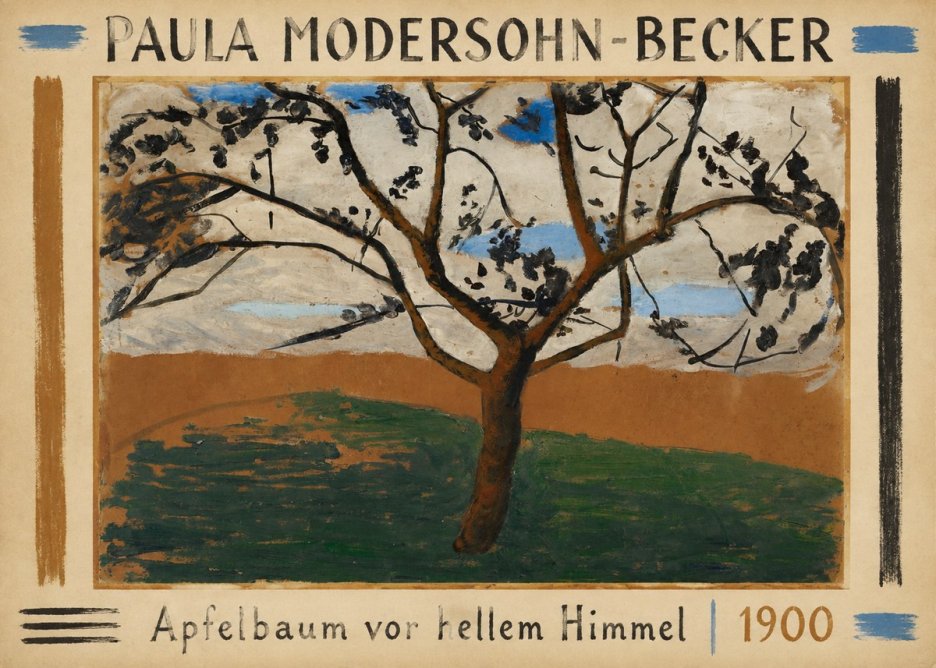 Paula Modersohn-Becker Apfelbaum Vor Hellem Himmel No1 - Poster