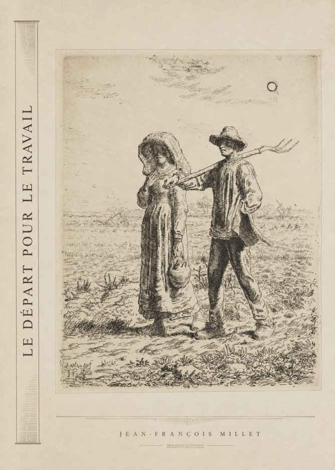 Jean-François Millet Le Départ Pour Le Travail II No2 - Poster