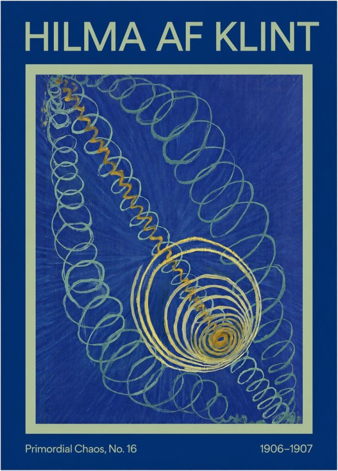 Hilma af Klint Primordial Chaos, No. 16 No1 - Poster