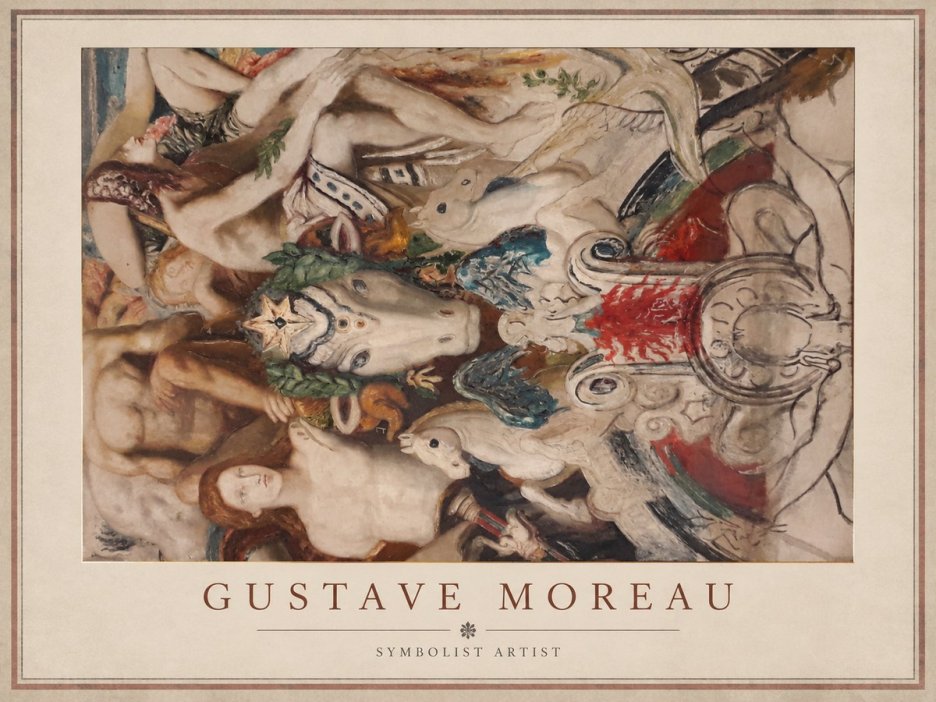 Gustave Moreau Mythological Composition No1 - Poster