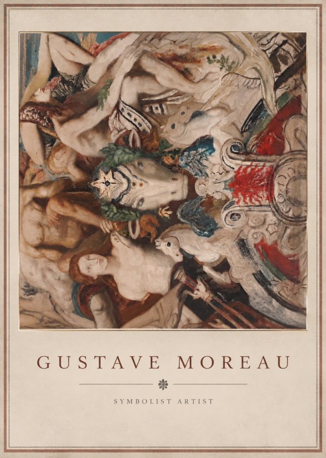 Gustave Moreau Mythological Composition No3 - Poster
