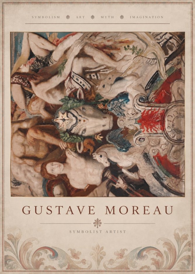 Gustave Moreau Mythological Composition No5 - Poster