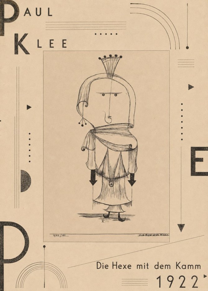 Paul Klee Die Hexe Mit Dem Kamm No5 - Poster