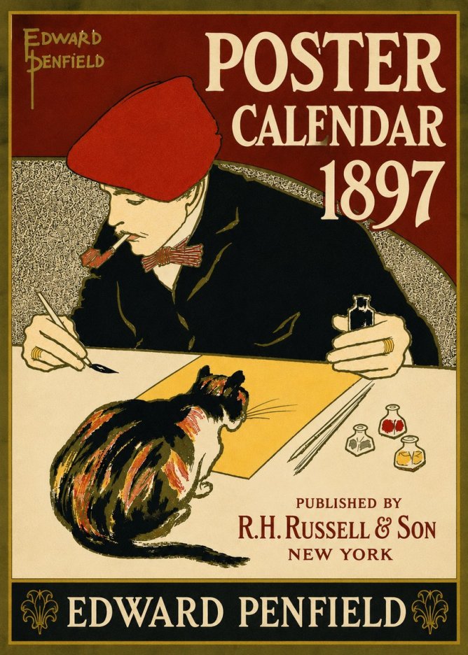 Edward Penfield Poster Calendar 1897 No6 - Poster