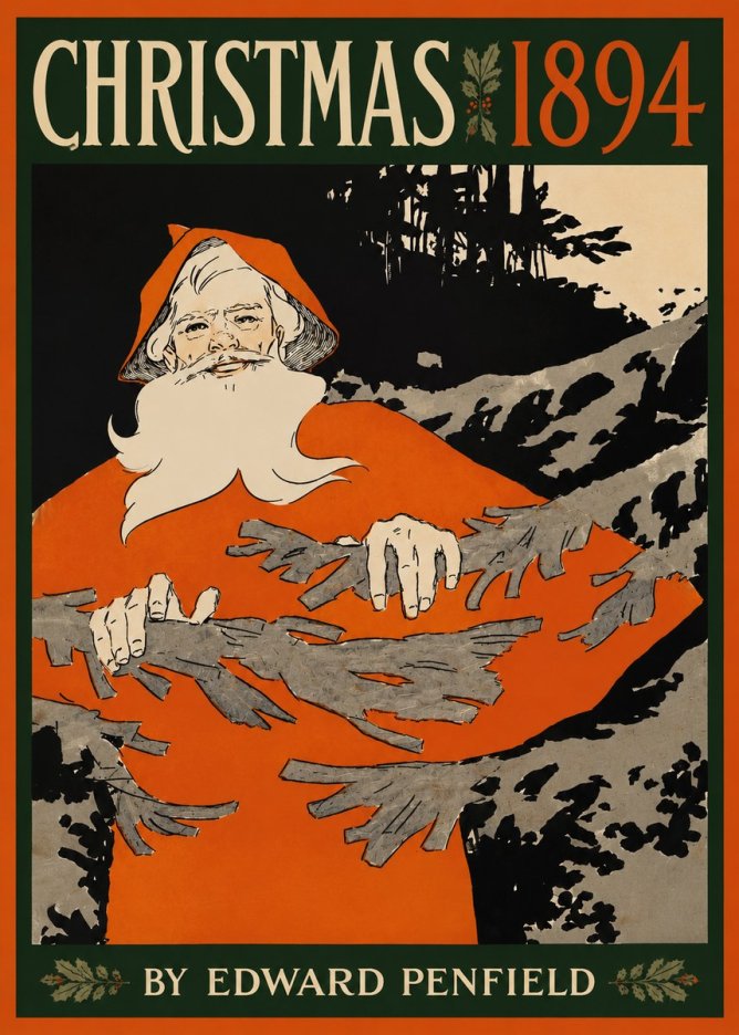 Edward Penfield Christmas 1894 No3 - Poster