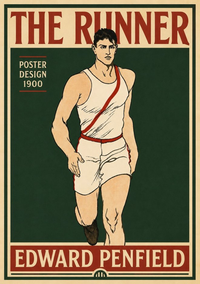 Edward Penfield The Runner No5 - Poster