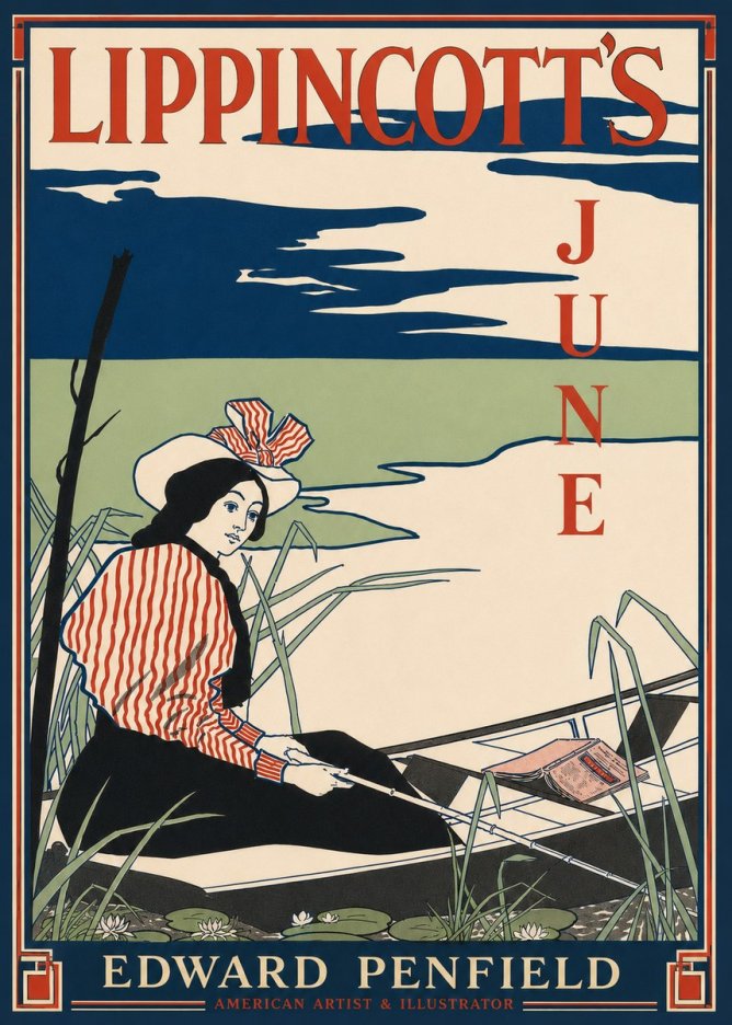 Edward Penfield Lippincott's June No4 - Poster