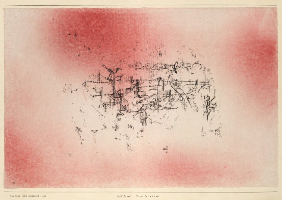 Paul Klee Bird Landscape No6 - Poster