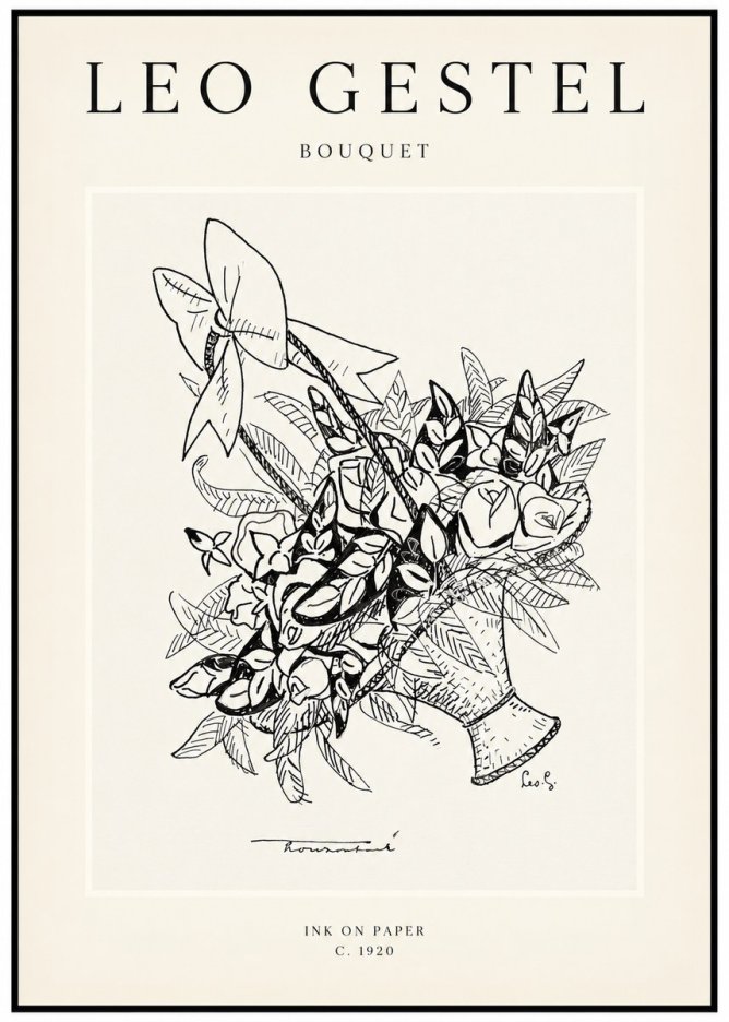 Leo Gestel Bouquet No1 - Poster