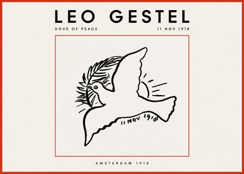 Leo Gestel Dove of Peace No2 - Poster