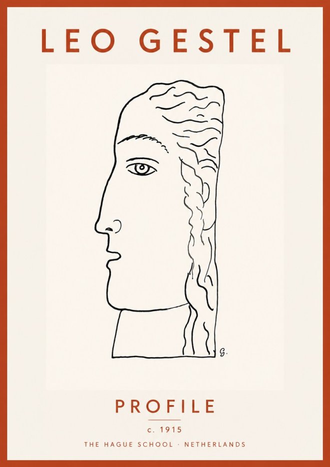 Leo Gestel Profile No4 - Poster