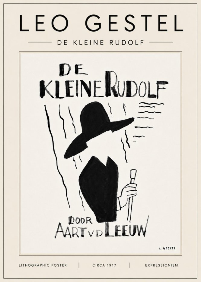 Leo Gestel De Kleine Rudolf No6 - Poster