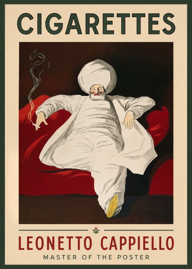 Leonetto Cappiello Cigarettes No1 - Poster