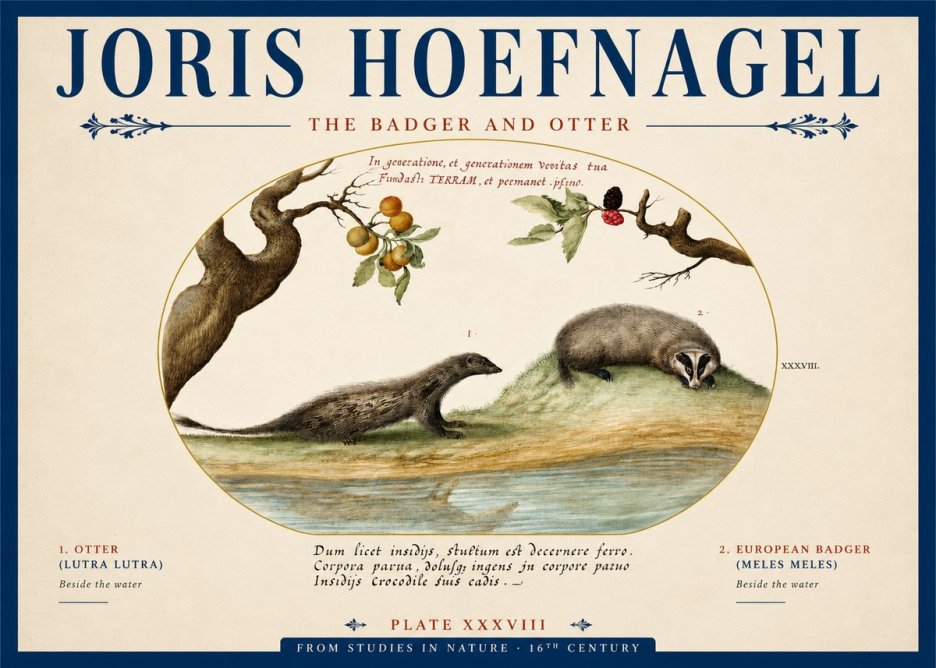 Joris Hoefnagel Studies of Animals and Nature Xxxxiii No5 - Poster