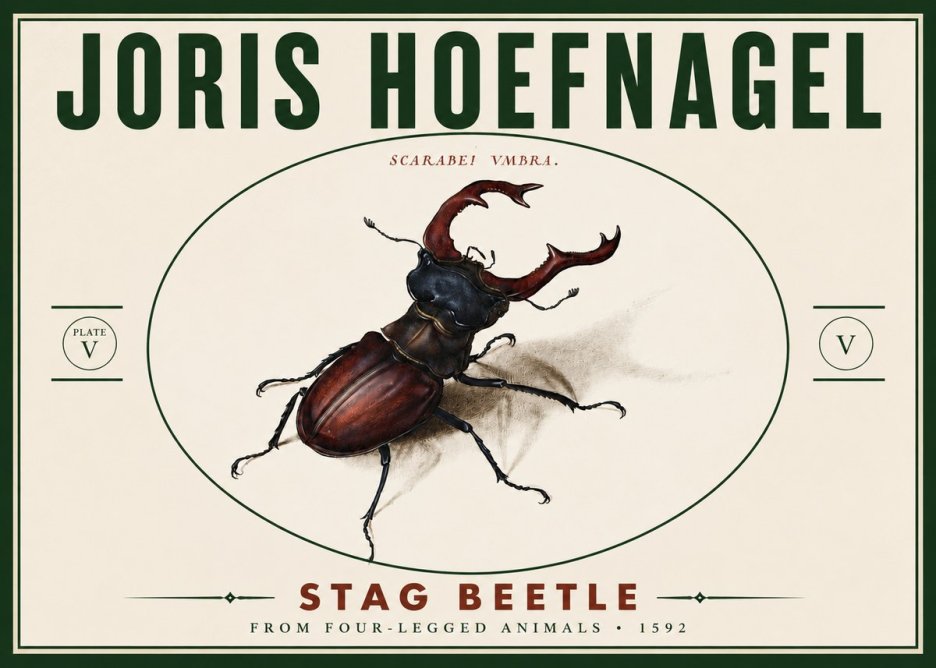 Joris Hoefnagel Stag Beetle No6 - Poster