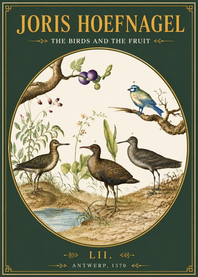 Joris Hoefnagel The Birds and the Fruit No4 - Poster