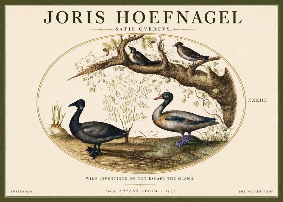 Joris Hoefnagel Satis Quercus. Birds of the Marsh No5 - Poster