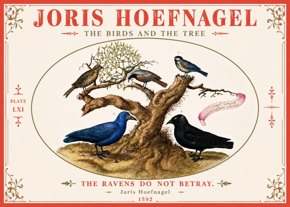 Joris Hoefnagel The Birds and the Tree No6 - Poster