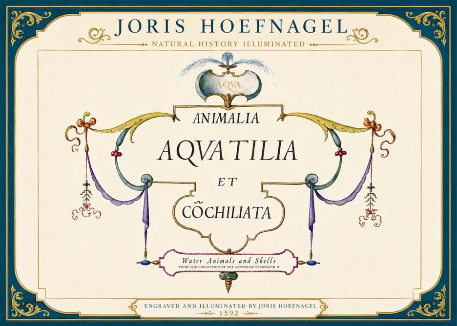 Joris Hoefnagel Animalia Aquatilia Et Cochiliata No5 - Poster