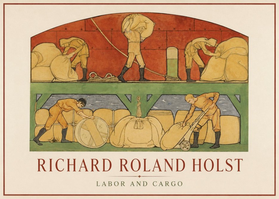 Richard Roland Holst Labor and Cargo No1 - Poster