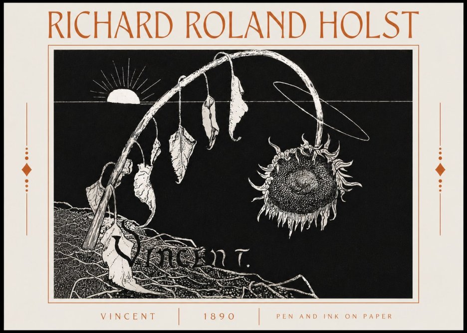 Richard Roland Holst Vincent No6 - Poster