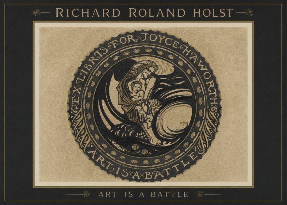 Richard Roland Holst Ex Libris for Joyce Haworth No1 - Poster
