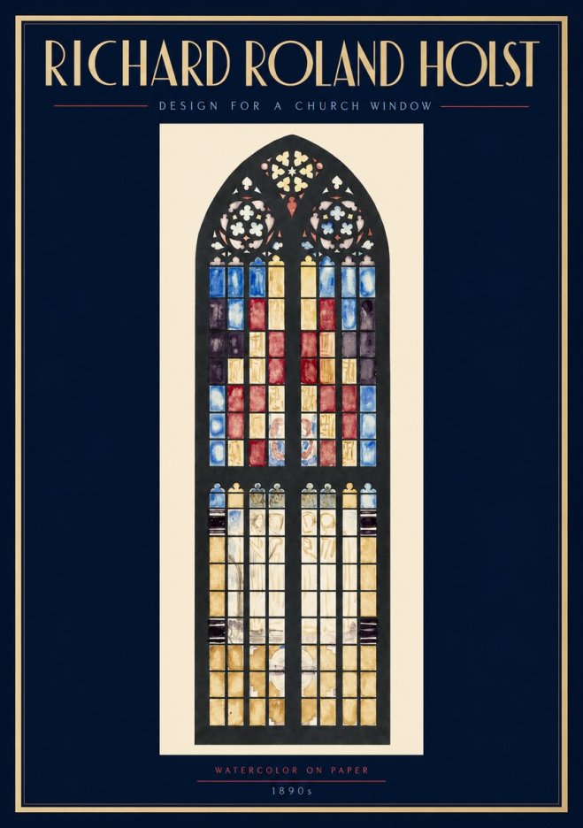 Richard Roland Holst Design for a Church Window No2 - Poster