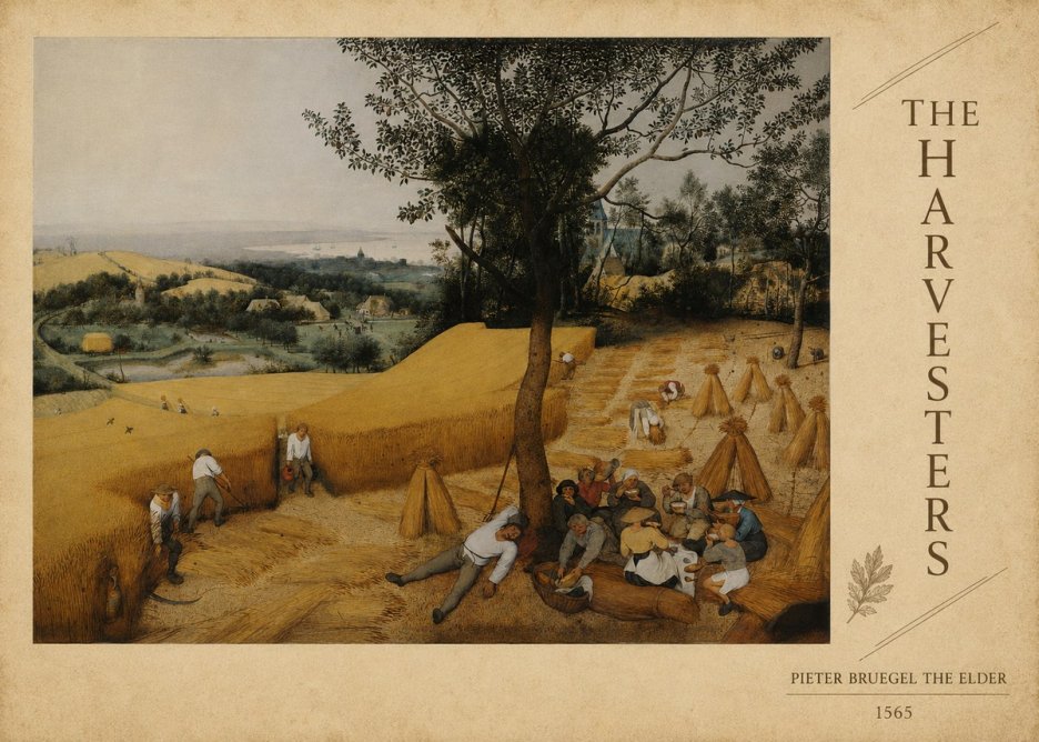 Pieter Bruegel The Harvesters II No6 - Poster