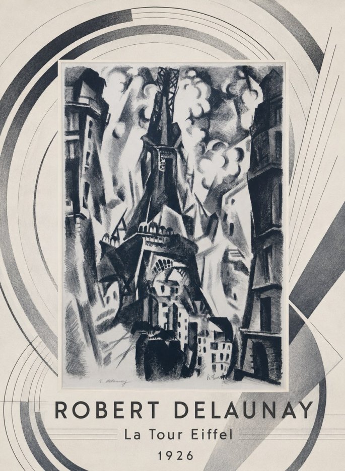 Robert Delaunay La Tour Eiffel No4 - Poster