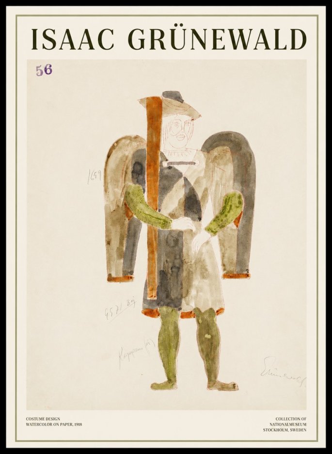 Isaac Grünewald Costume Design IV No1 - Poster