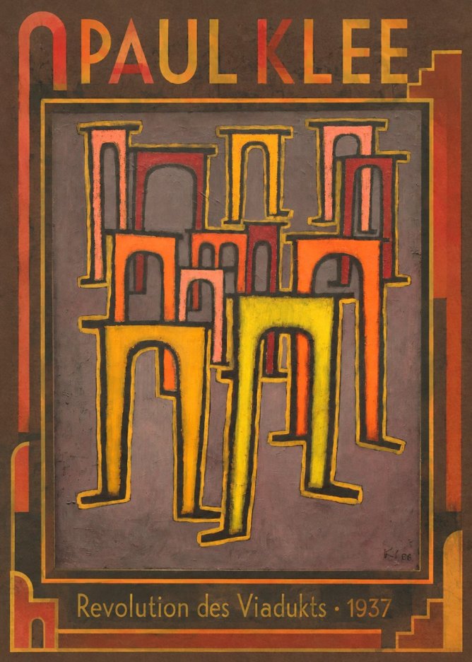 Paul Klee Revolution Des Viadukts No1 - Poster