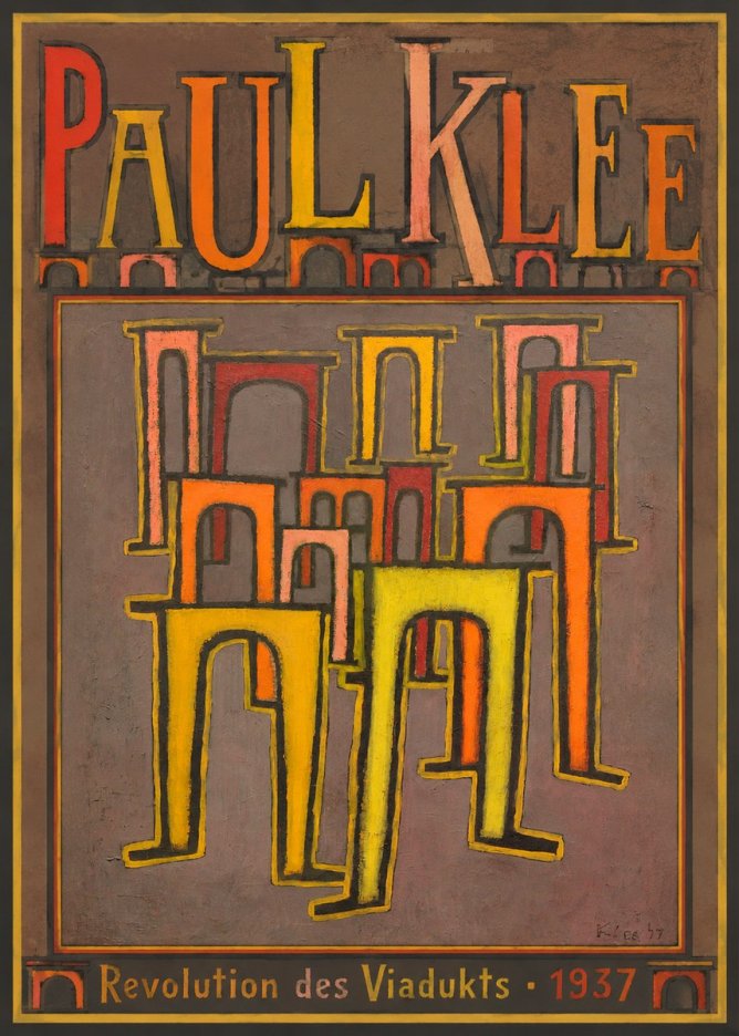Paul Klee Revolution Des Viadukts No5 - Poster