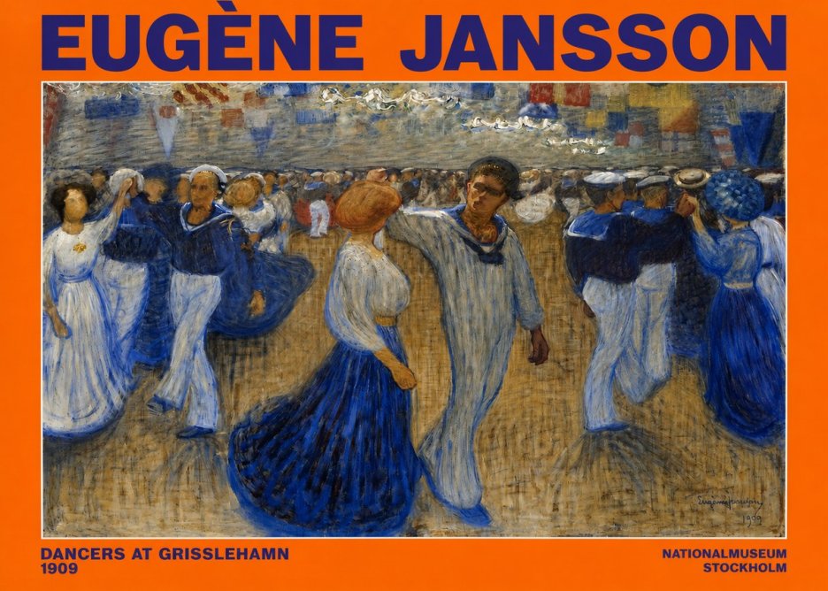 Eugène Jansson Dancers at Grisslehamn No2 - Poster