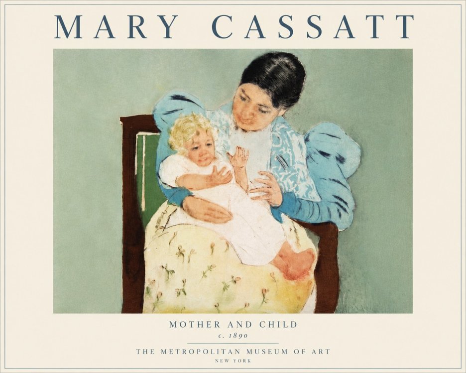 Mary Cassatt Mother and Child III No6 - Poster