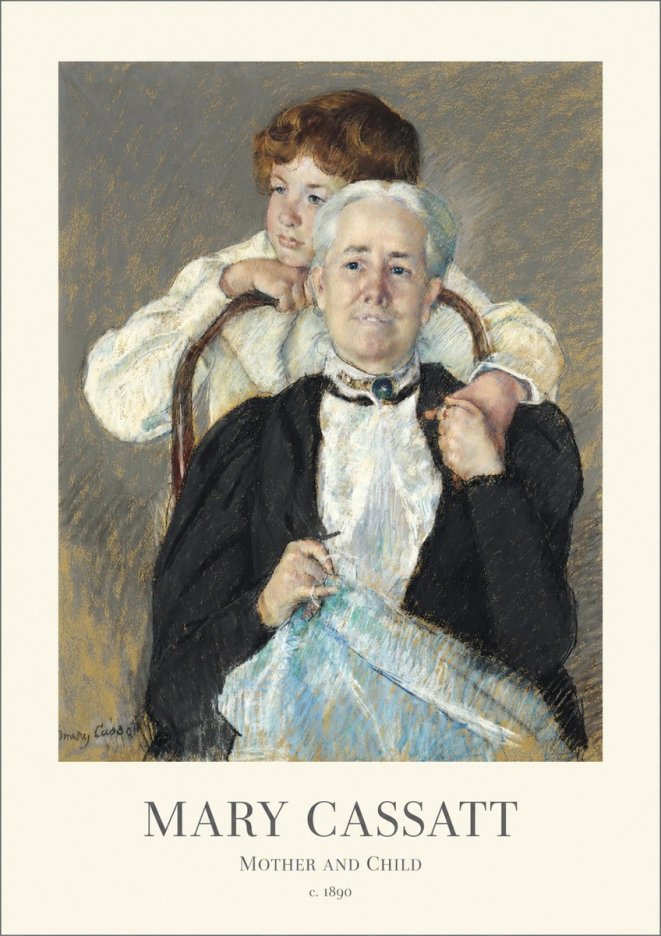 Mary Cassatt Mother and Child V No1 - Poster
