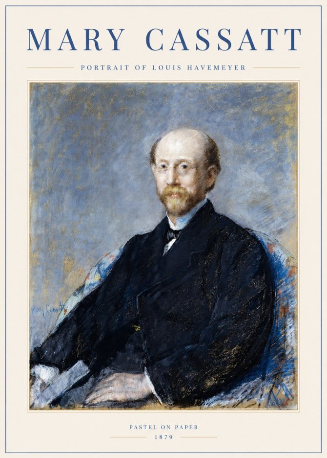 Mary Cassatt Portrait of Louis Havemeyer No3 - Poster