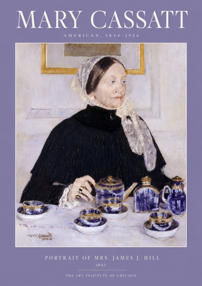 Mary Cassatt Portrait of Mrs. James J. Hill No2 - Poster
