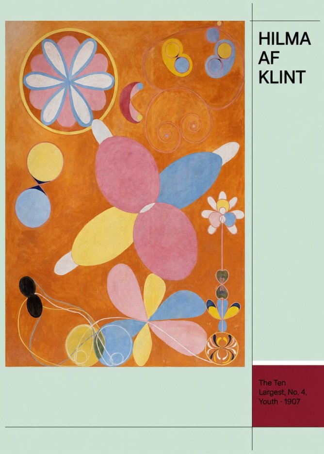 Hilma af Klint The Ten Largest, No. 4, Youth No4 - Poster