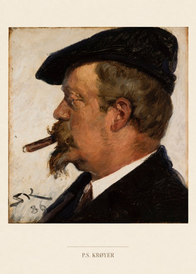 P.S. Krøyer Portrait of Vilhelm Rosenstand No6 - Poster