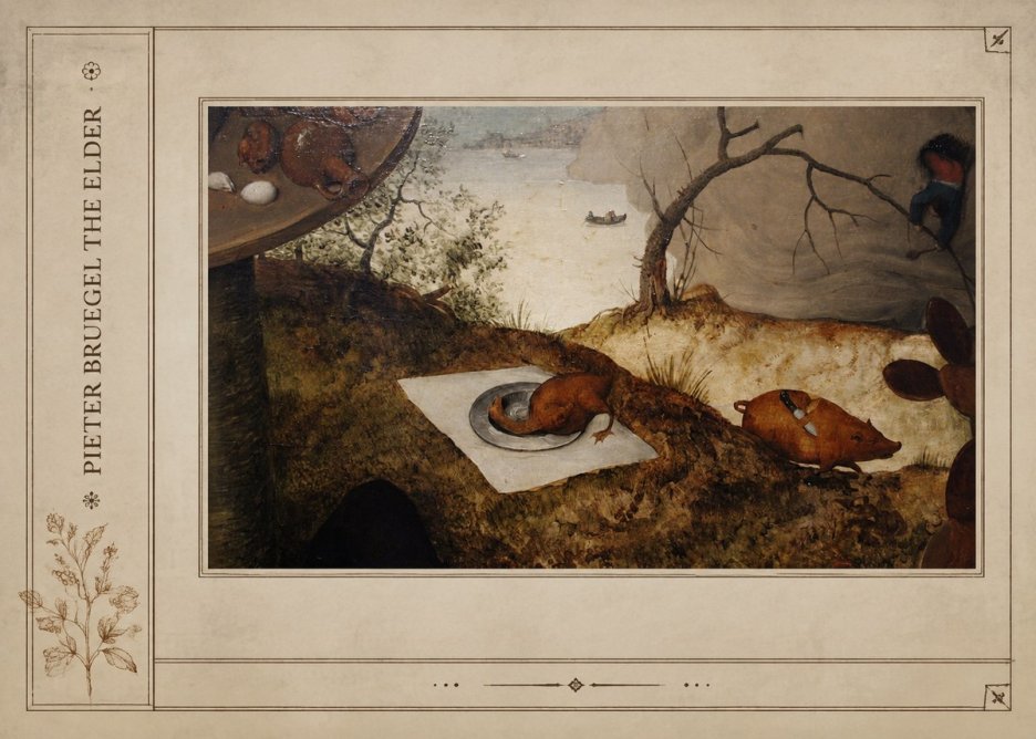 Pieter Bruegel The Pig Is Stabbed No2 - Poster