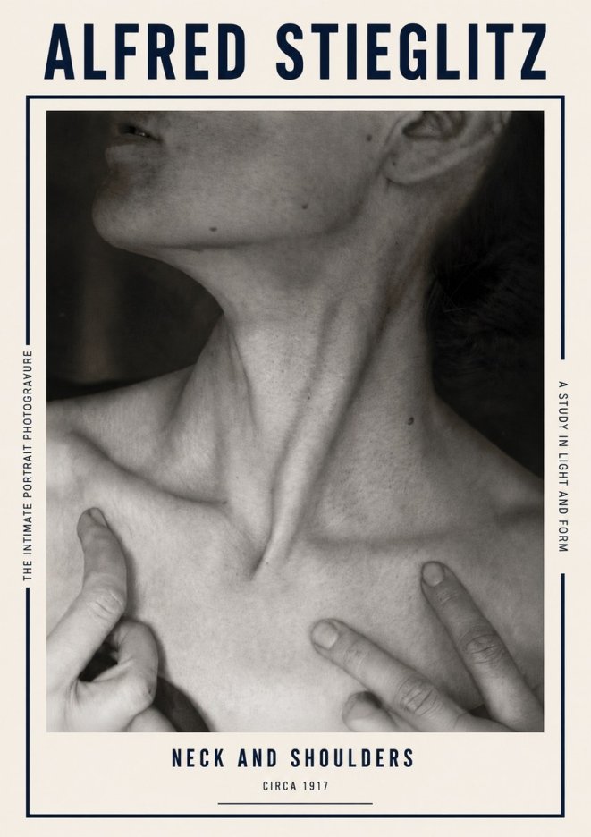 Alfred Stieglitz Neck and Shoulders No5 - Poster