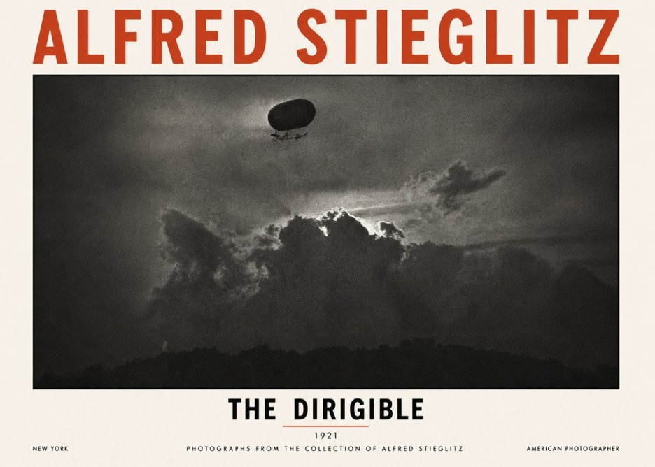 Alfred Stieglitz The Dirigible No6 - Poster