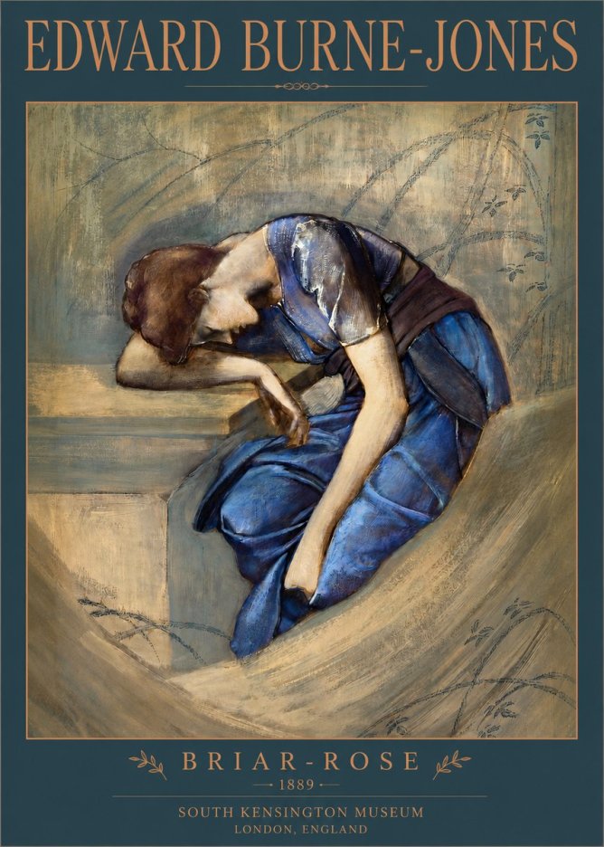 Edward Burne-Jones Briar-rose No2 - Poster