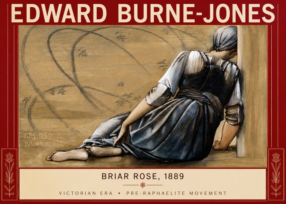 Edward Burne-Jones Briar Rose No3 - Poster
