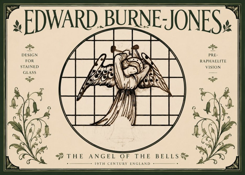Edward Burne-Jones The Angel of the Bells No5 - Poster