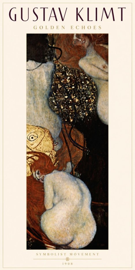Klimt Golden Echoes No4 - Poster