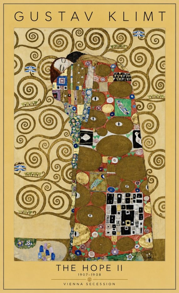 Klimt The Hope Ii No5 - Poster