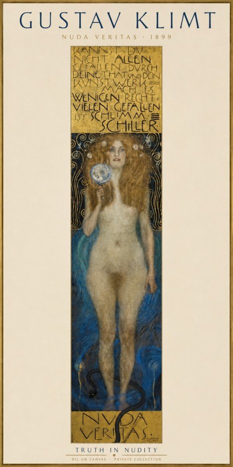 Klimt Nuda Veritas No3 - Poster