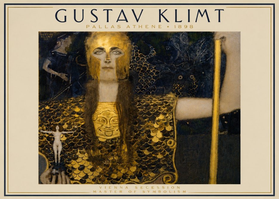 Klimt Pallas Athene No3 - Poster