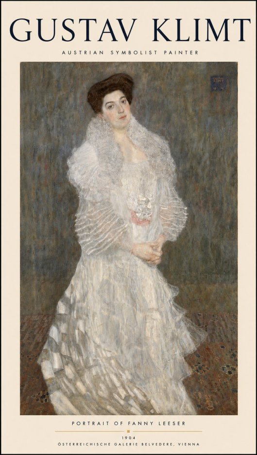 Klimt Portrait of Fanny Leeser No3 - Poster